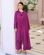 Roheenaz Veil of Summer Embroidered Lawn Unstitched 3Pc Suit - ELAN BLOOM