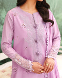 Roheenaz Veil of Summer Embroidered Lawn Unstitched 3Pc Suit - PETAL ROYALE