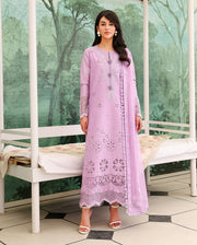 Roheenaz Veil of Summer Embroidered Lawn Unstitched 3Pc Suit - PETAL ROYALE
