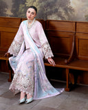 Roheenaz Floral Reverie Embroidered Lawn Unstitched 3Pc Suit - Petal Bloom