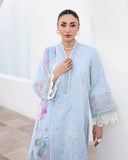 Roheenaz Floral Reverie Embroidered Lawn Unstitched 3Pc Suit - Morning Petal
