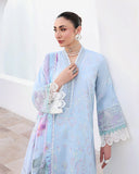Roheenaz Floral Reverie Embroidered Lawn Unstitched 3Pc Suit - Morning Petal