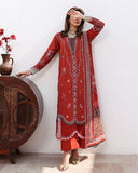 Roheenaz Floral Reverie Embroidered Lawn Unstitched 3Pc Suit - Serene Bloom