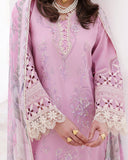 Roheenaz Floral Reverie Embroidered Lawn Unstitched 3Pc Suit - Pastel Dream
