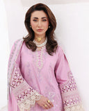 Roheenaz Floral Reverie Embroidered Lawn Unstitched 3Pc Suit - Pastel Dream