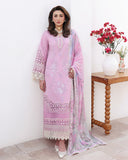 Roheenaz Floral Reverie Embroidered Lawn Unstitched 3Pc Suit - Pastel Dream