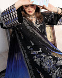 Roheenaz Floral Reverie Embroidered Lawn Unstitched 3Pc Suit - Vogue Theory