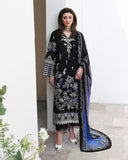 Roheenaz Floral Reverie Embroidered Lawn Unstitched 3Pc Suit - Vogue Theory