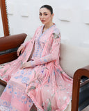 Roheenaz Floral Reverie Embroidered Lawn Unstitched 3Pc Suit - Crystal Glow