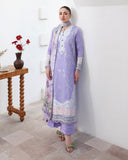 Roheenaz Floral Reverie Embroidered Lawn Unstitched 3Pc Suit - Whispering Radiance