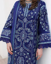 Roheenaz Floral Reverie Embroidered Lawn Unstitched 3Pc Suit - Daylight Charm
