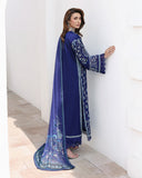 Roheenaz Floral Reverie Embroidered Lawn Unstitched 3Pc Suit - Daylight Charm