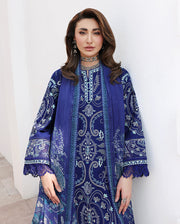 Roheenaz Floral Reverie Embroidered Lawn Unstitched 3Pc Suit - Daylight Charm