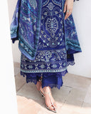 Roheenaz Floral Reverie Embroidered Lawn Unstitched 3Pc Suit - Daylight Charm