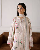Roheenaz Sunlit Tales Embroidered Lawn Unstitched 3Pc Suit - Sunflare Petal