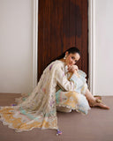 Roheenaz Sunlit Tales Embroidered Lawn Unstitched 3Pc Suit - Glowleaf