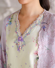 Roheenaz Sunlit Tales Embroidered Lawn Unstitched 3Pc Suit - Sunveil