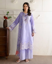 Roheenaz Sunlit Tales Embroidered Lawn Unstitched 3Pc Suit - Bloomray