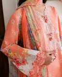 Roheenaz Sunlit Tales Embroidered Lawn Unstitched 3Pc Suit - Blush Tale