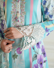 Roheenaz Sunlit Tales Embroidered Lawn Unstitched 3Pc Suit - Sunbeam Story