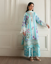 Roheenaz Sunlit Tales Embroidered Lawn Unstitched 3Pc Suit - Sunbeam Story