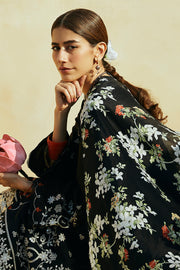 Cross Stitch Premium Embroidered Lawn Unstitched 3Pc Suit D-05 Rustic Aura