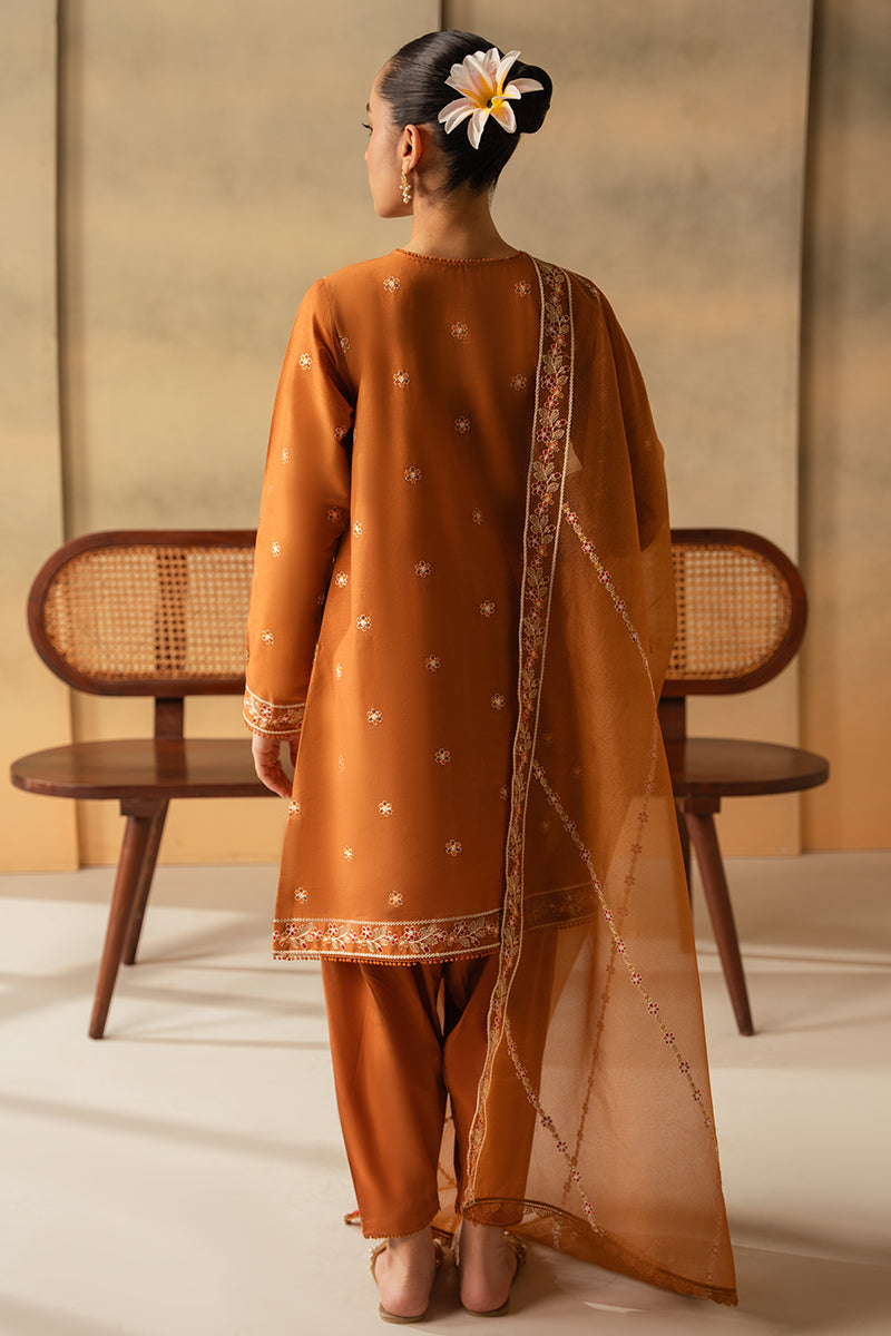 Cross Stitch Mahiri Embroidered Lawn Unstitched 3Pc Suit D-05 Rustic Aura