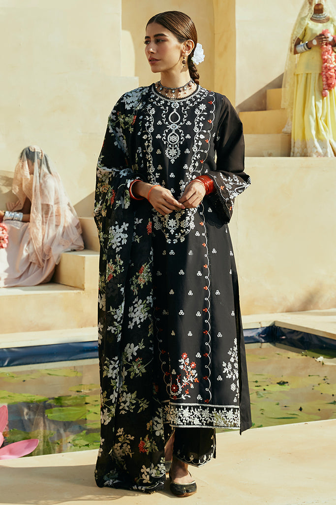 Cross Stitch Premium Embroidered Lawn Unstitched 3Pc Suit D-05 Rustic Aura