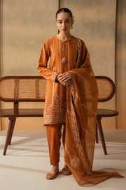 Cross Stitch Mahiri Embroidered Lawn Unstitched 3Pc Suit D-05 Rustic Aura