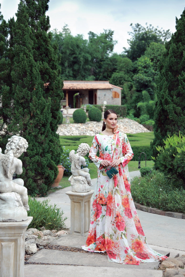 Feathers Premium Printed Lawn Unstitched 3Pc Suit RUVEN-FT539