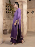 Hemstitch Embroidered Raw Silk Ready to Wear 3Pc Suit - Raania