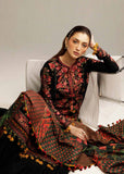 Hussain Rehar Embroidered Khaddar Unstitched 3Pc Suit - Raat