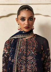 Hussain Rehar Massarat Embroidered Chiffon Unstitched 3Pc Suit - Rabab