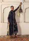 Hussain Rehar Massarat Embroidered Chiffon Unstitched 3Pc Suit - Rabab