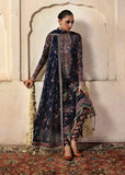 Hussain Rehar Massarat Embroidered Chiffon Unstitched 3Pc Suit - Rabab