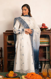 Seran Lamhay Embroidered Lawn Unstitched 3Pc Suit D-06 RAEN
