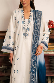 Seran Lamhay Embroidered Lawn Unstitched 3Pc Suit D-06 RAEN