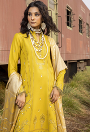 Humdum Rahgeer Embroidered Wool Unstitched 3Pc Suit D-08