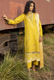 Humdum Rahgeer Embroidered Wool Unstitched 3Pc Suit D-08