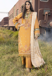 Humdum Rahgeer Embroidered Wool Unstitched 3Pc Suit D-09