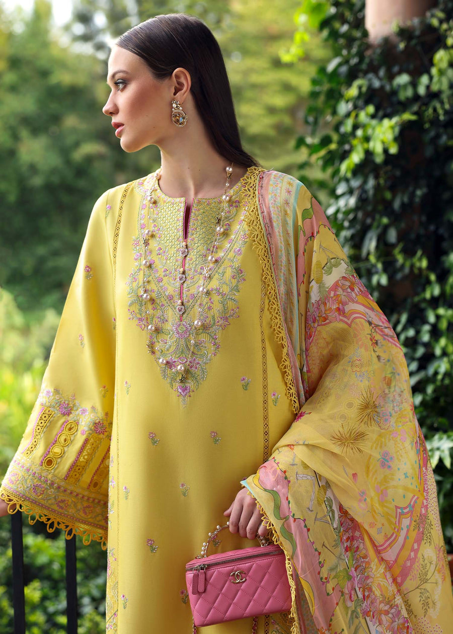 Kanwal Malik Zaina Embroidered Lawn Unstitched 3Pc Suit - RAIHA