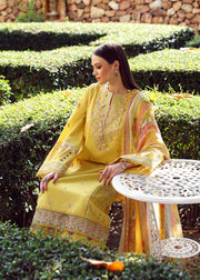 Kanwal Malik Zaina Embroidered Lawn Unstitched 3Pc Suit - RAIHA