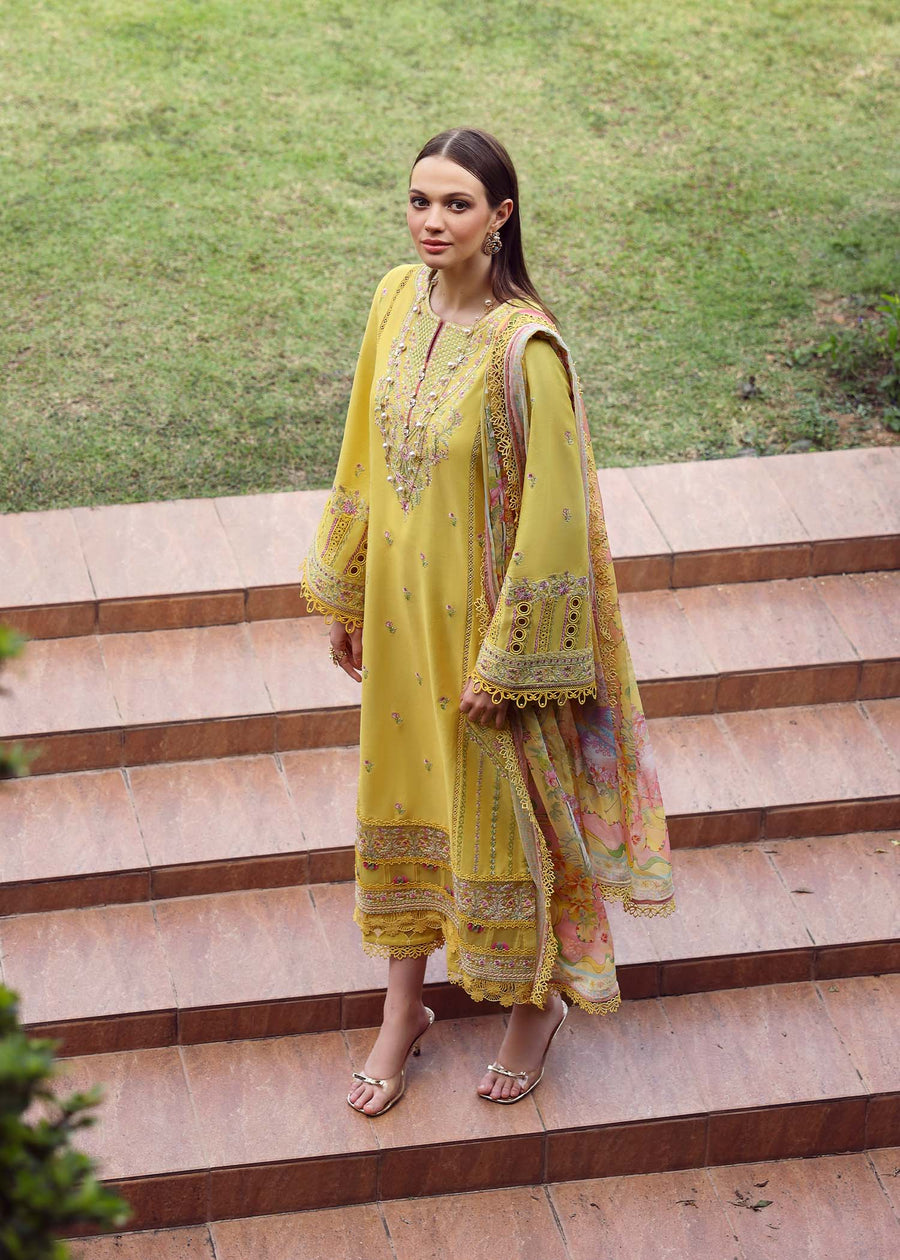 Kanwal Malik Zaina Embroidered Lawn Unstitched 3Pc Suit - RAIHA