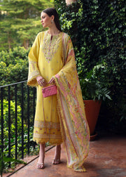 Kanwal Malik Zaina Embroidered Lawn Unstitched 3Pc Suit - RAIHA