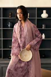 Afrozeh Daybreak Embroidered Lawn Unstitched 3Pc Suit - RAIN WARMED