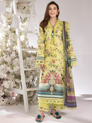 Rang Rasiya Summer Breeze Unstitched Lawn 3Pc Suit D-01 Apple Green