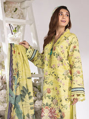 Rang Rasiya Summer Breeze Unstitched Lawn 3Pc Suit D-01 Apple Green