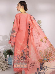 Rang Rasiya Summer Breeze Unstitched Lawn Print 3Pc Suit D-03 Salmon