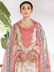 Rang Rasiya Summer Breeze Unstitched Lawn Print 3Pc Suit D-05 Sand