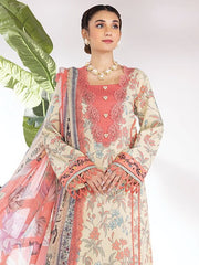 Rang Rasiya Summer Breeze Unstitched Lawn Print 3Pc Suit D-05 Sand
